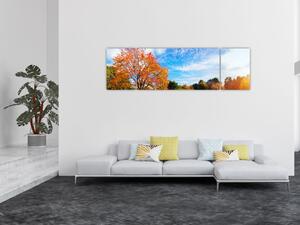 Obraz - Jesienny krajobraz (170x50 cm)