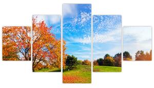 Obraz - Jesienny krajobraz (125x70 cm)