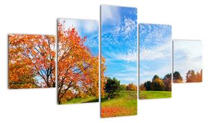 Obraz - Jesienny krajobraz (125x70 cm)