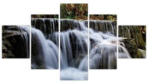 Obraz - Kaskady wodospadów (125x70 cm)