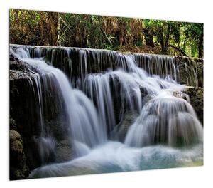 Obraz wodospadów w dżungli (70x50 cm)