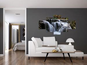 Obraz - Kaskady wodospadów (125x70 cm)