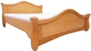 Łóżko drewniane IKAR 140×200 cm dębowe ze stelażem kolor drewna