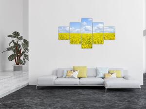 Obraz żółtego pola (125x70 cm)