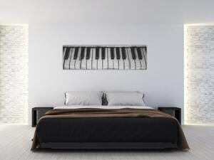 Obraz starego fortepianu (170x50 cm)