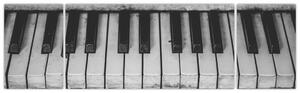 Obraz starego fortepianu (170x50 cm)