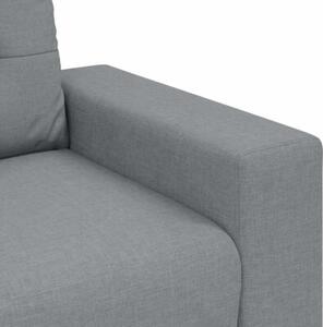 Sofa dwuosobowa, jasnoszara, 180x77x82 cm, tkanina