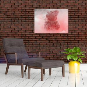 Obraz czerwonego dymu (70x50 cm)