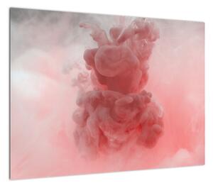 Obraz czerwonego dymu (70x50 cm)