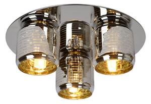 Chromowana lampa sufitowa Eryn 3 w nowoczesnym stylu
