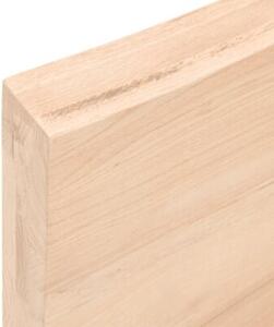 Półka, 60x30x(2-6) cm, surowe lite drewno dębowe