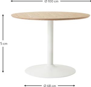 Okrągły stół do jadalni Menorca, Ø 100 cm