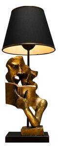 Lampa stołowa w czarno-złotym kolorze (wysokość 57 cm) Lecture – Opviq lights