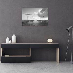 Obraz - Promenada nad wybrzeżem (70x50 cm)