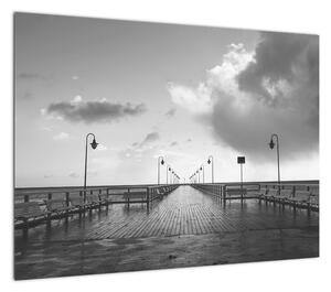 Obraz - Promenada nad wybrzeżem (70x50 cm)