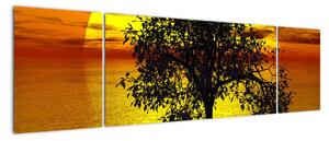 Obraz sylwetki drzewa (170x50 cm)