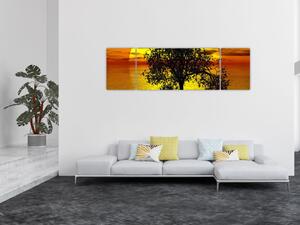 Obraz sylwetki drzewa (170x50 cm)