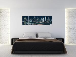 Obraz miasta nocą (170x50 cm)