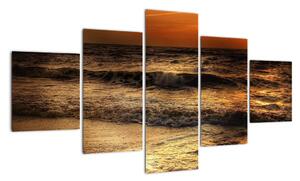 Obraz - Fale na wybrzeżu (125x70 cm)