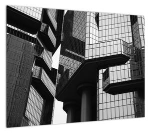 Obraz szklanych budynków (70x50 cm)
