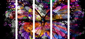5-częściowy obraz niezwykły motyl