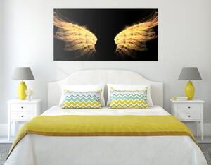 Obraz złote skrzydła anioła