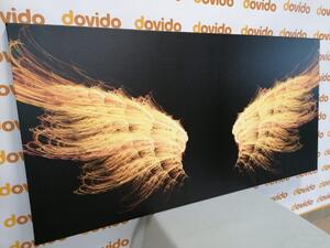 Obraz złote skrzydła anioła