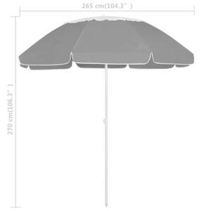 Parasol plażowy, antracytowy, 300 cm