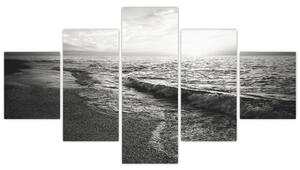 Obraz - Na brzegu morza (125x70 cm)