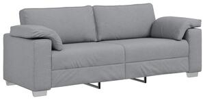 Sofa jasnoszary 219 x 77 x 82 cm tkanina
