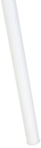 Lampa stojąca biała metalowa na trójnogu z abażurem 149 cm Sambra Beliani
