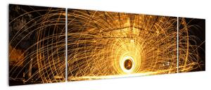 Obraz świetlistego dysku (170x50 cm)
