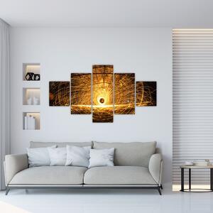 Obraz świetlistego dysku (125x70 cm)