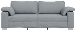Sofa jasnoszary 219 x 77 x 82 cm tkanina