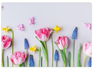 Obraz wiosennych kwiatów (70x50 cm)