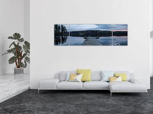 Obraz - Molo nad jeziorem (170x50 cm)