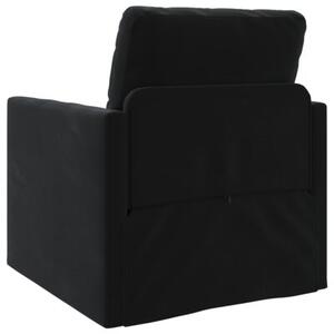 Sofa bed czarny 74 x 77 x 81 cm aksamit