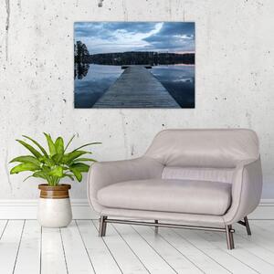 Obraz - Molo nad jeziorem (70x50 cm)