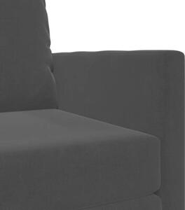 Sofa bed czarny 74 x 77 x 81 cm aksamit