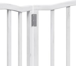 Składana bramka zabezpieczająca dla psa, 3 panele, biała, 150cm