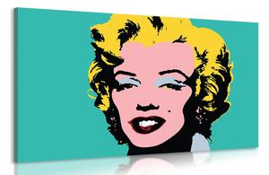 Obraz ikona Marilyn Monroe w pop art wzorze