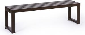 Ławka parkowa ALURA, 1500 mm, brązowa