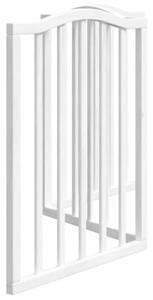 Składana bramka zabezpieczająca dla psa, 3 panele, biała, 150cm