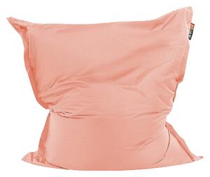 Pufa worek siedzisko z wypełnieniem do salonu dla dzieci 140x80 cm różowy Beliani