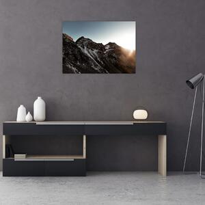Obraz skalistego pasma górskiego (70x50 cm)