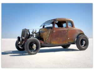Obraz samochodu na pustyni (70x50 cm)