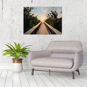 Obraz - droga do słońca (70x50 cm)