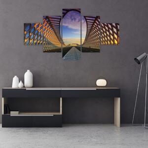 Obraz nowoczesnej architektury mostowej (125x70 cm)