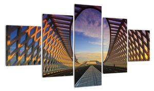 Obraz nowoczesnej architektury mostowej (125x70 cm)