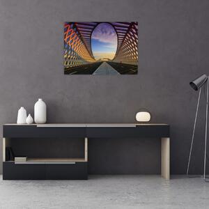 Obraz nowoczesnej architektury mostowej (70x50 cm)